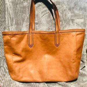 Tan Fossil Tote - LARGE